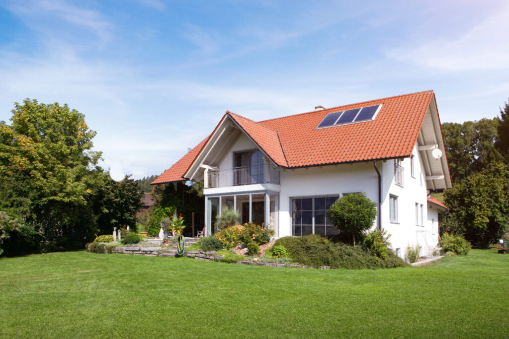 Das Foto zeigt ein Einfamilienhaus