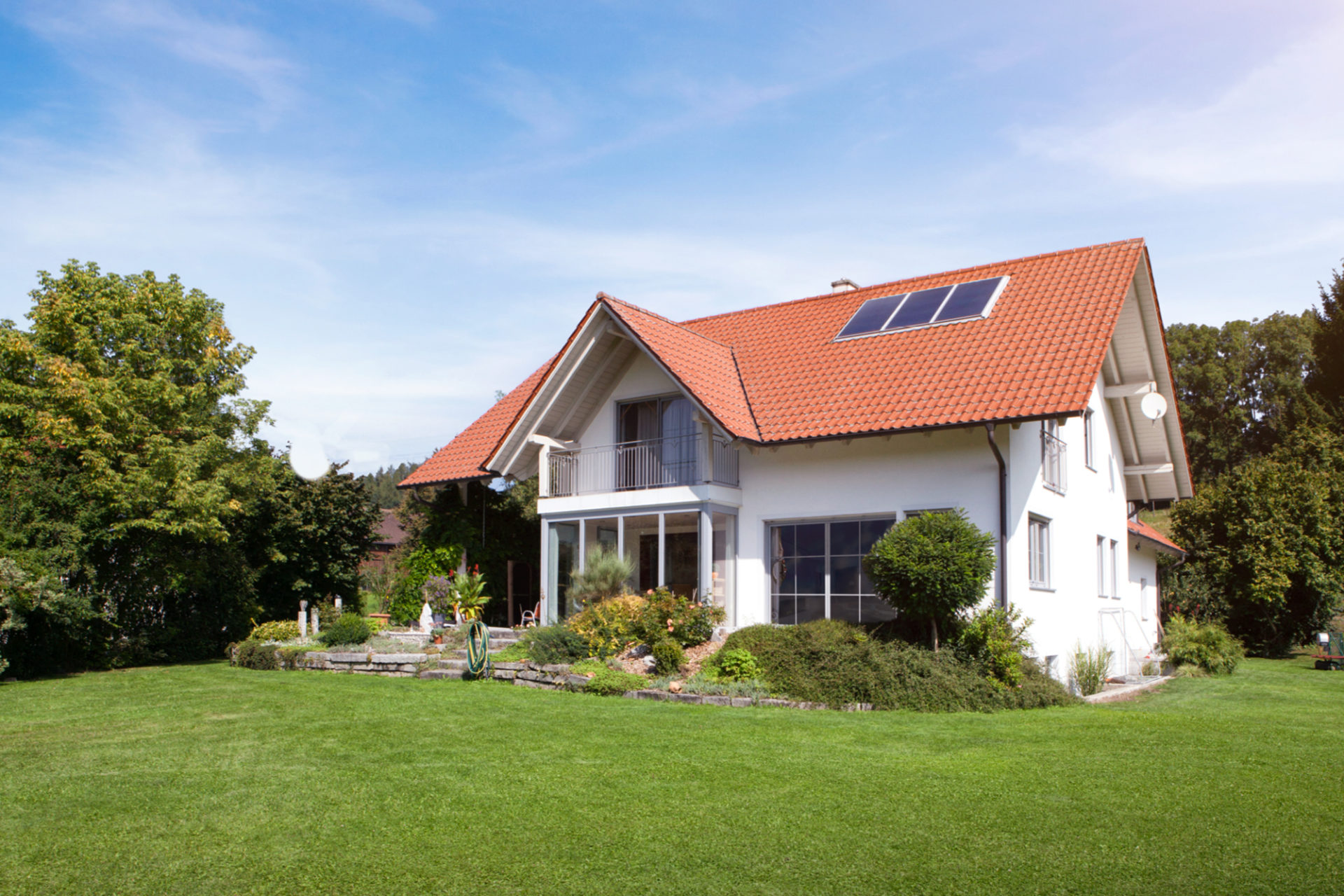 Das Foto zeigt ein Einfamilienhaus